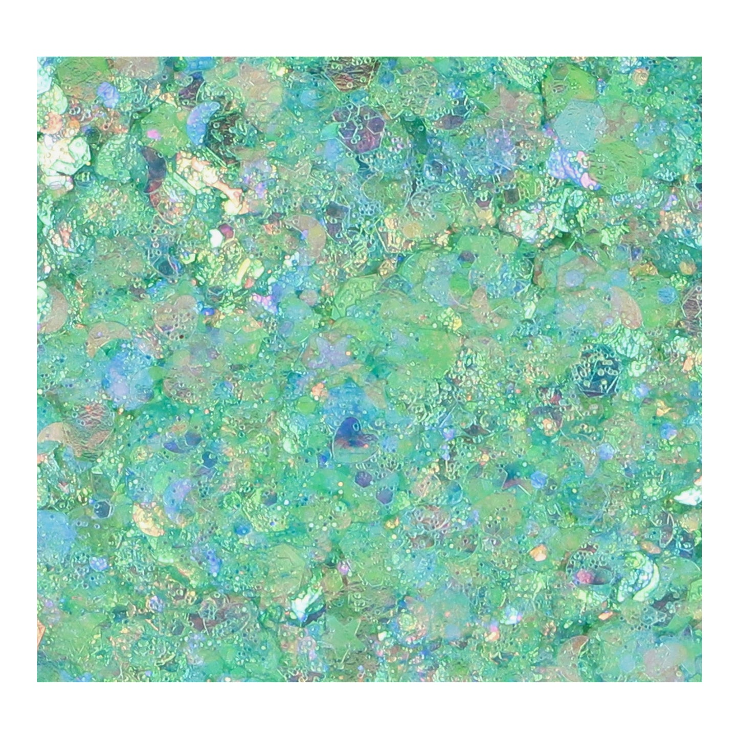 Paillettes crème Sirène vert- Chunky glitter cream mermaid muse