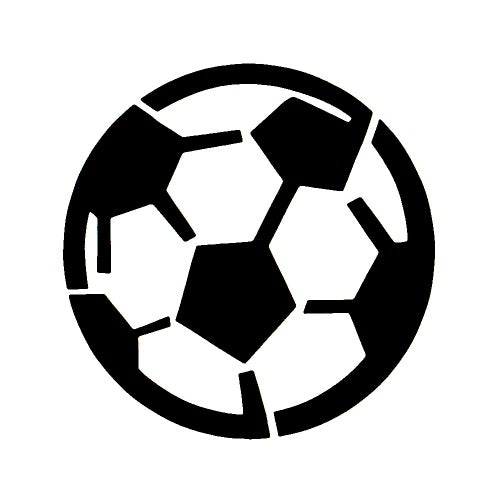 Pochoir tatouage - ballon de foot - Football Ball