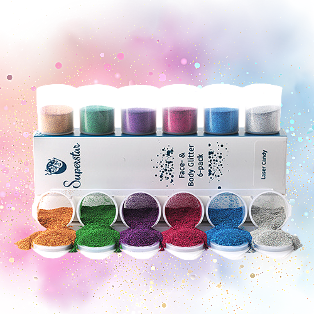 Pack paillettes 6 couleurs - Laser Candy