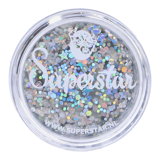 Paillettes crème Argent - Chunky glitter cream silver starlight