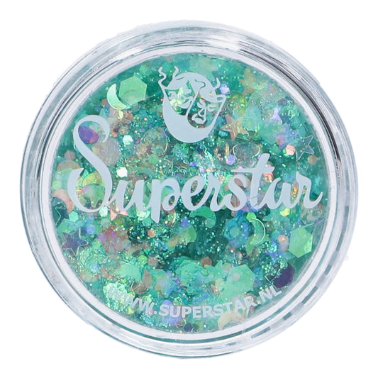 Paillettes crème Sirène vert- Chunky glitter cream mermaid muse