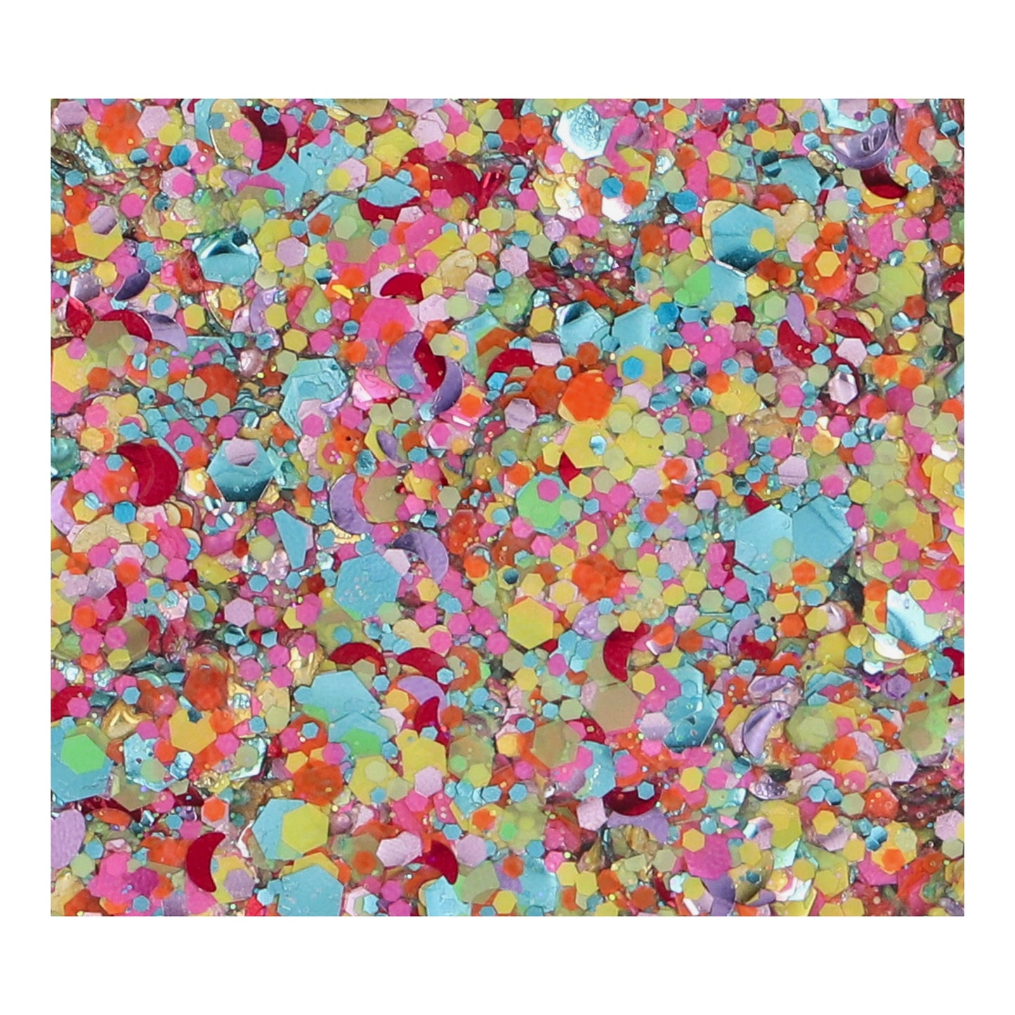 Paillettes crème multicolor - Chunky glitter cream colour splash