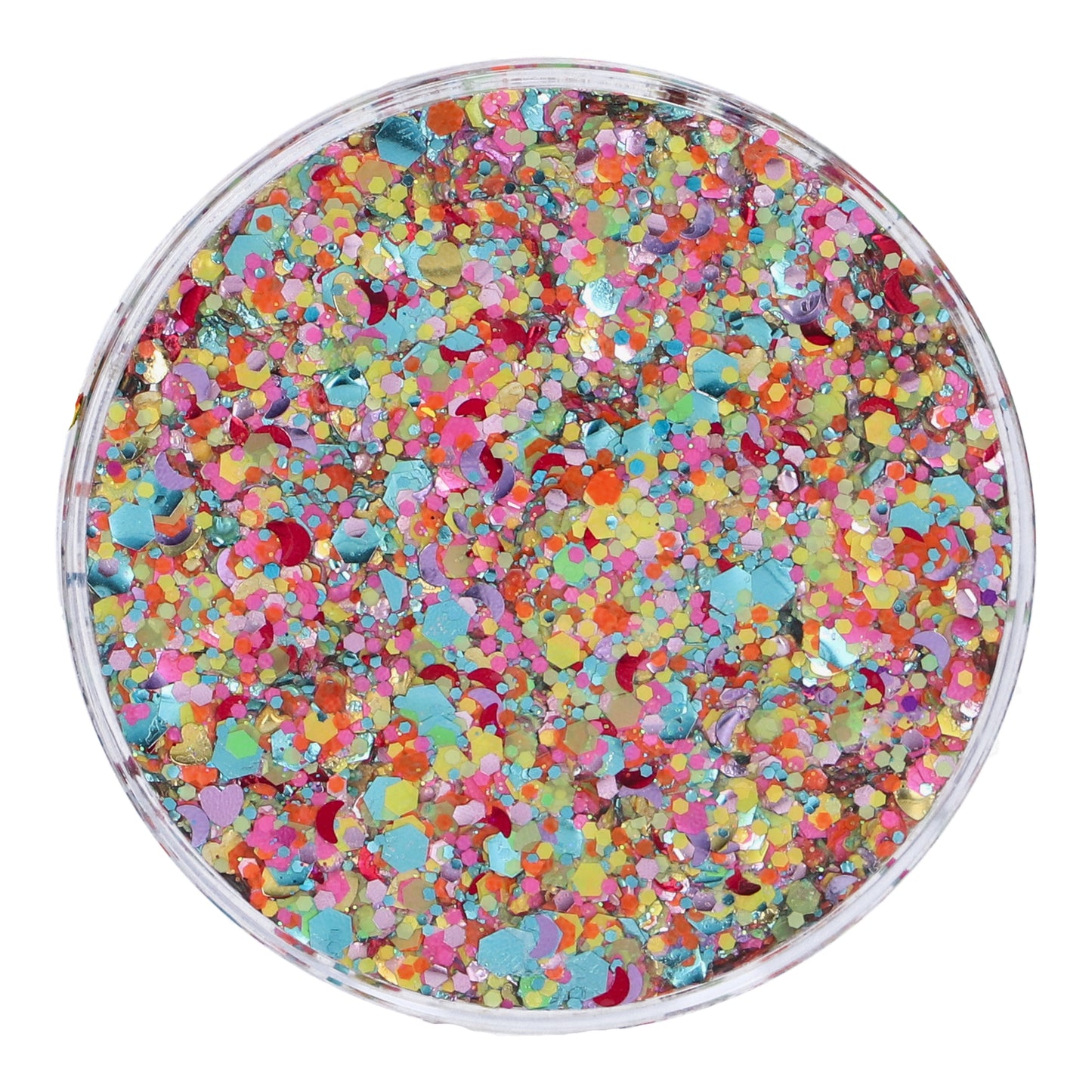 Paillettes crème multicolor - Chunky glitter cream colour splash