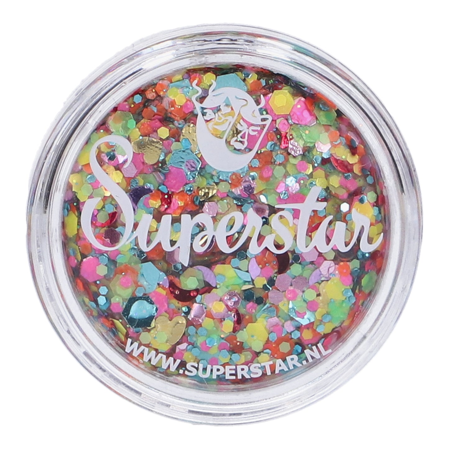 Paillettes crème multicolor - Chunky glitter cream colour splash