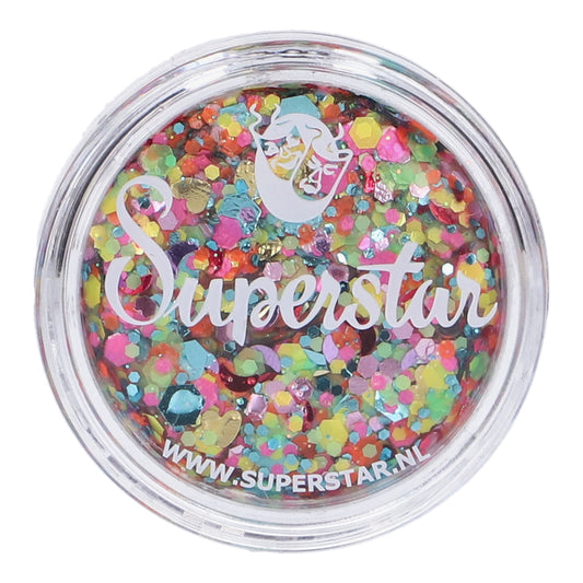 Paillettes crème multicolor - Chunky glitter cream colour splash