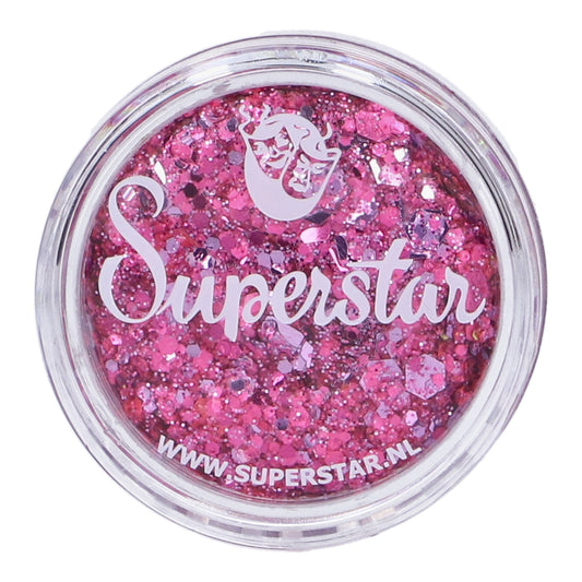 Paillettes crème rose- Chunky glitter cream pinked
