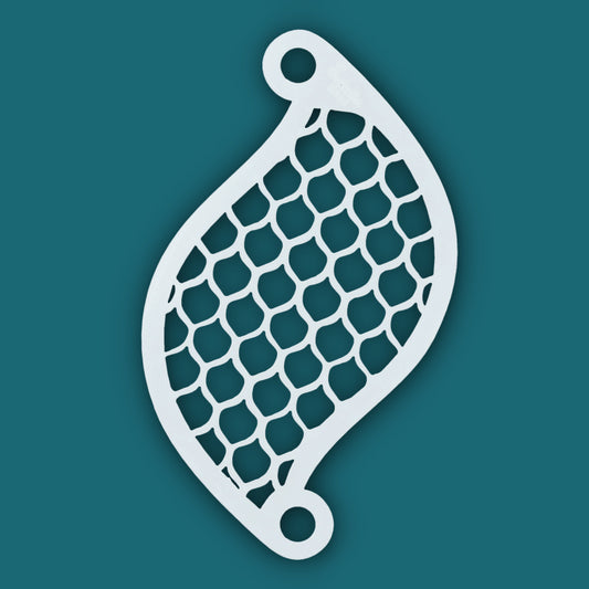 Pochoir ecailles - Face apint stencil scales
