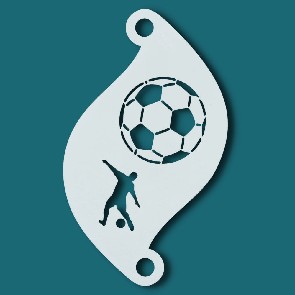 Pochoir ballon foot- face paint stencil soccer