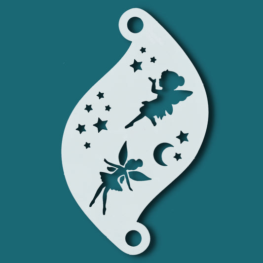 Pochoir petite fée- face paint stencil little fairy