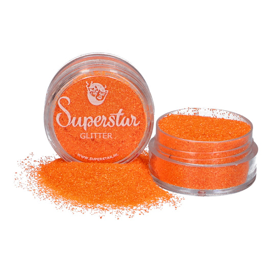 Paillettes orange fluorescent