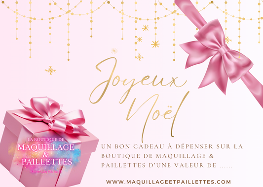 Carte cadeau de Noël
