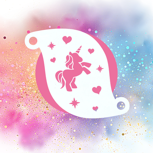 Pochoir licorne (charming unicorn)