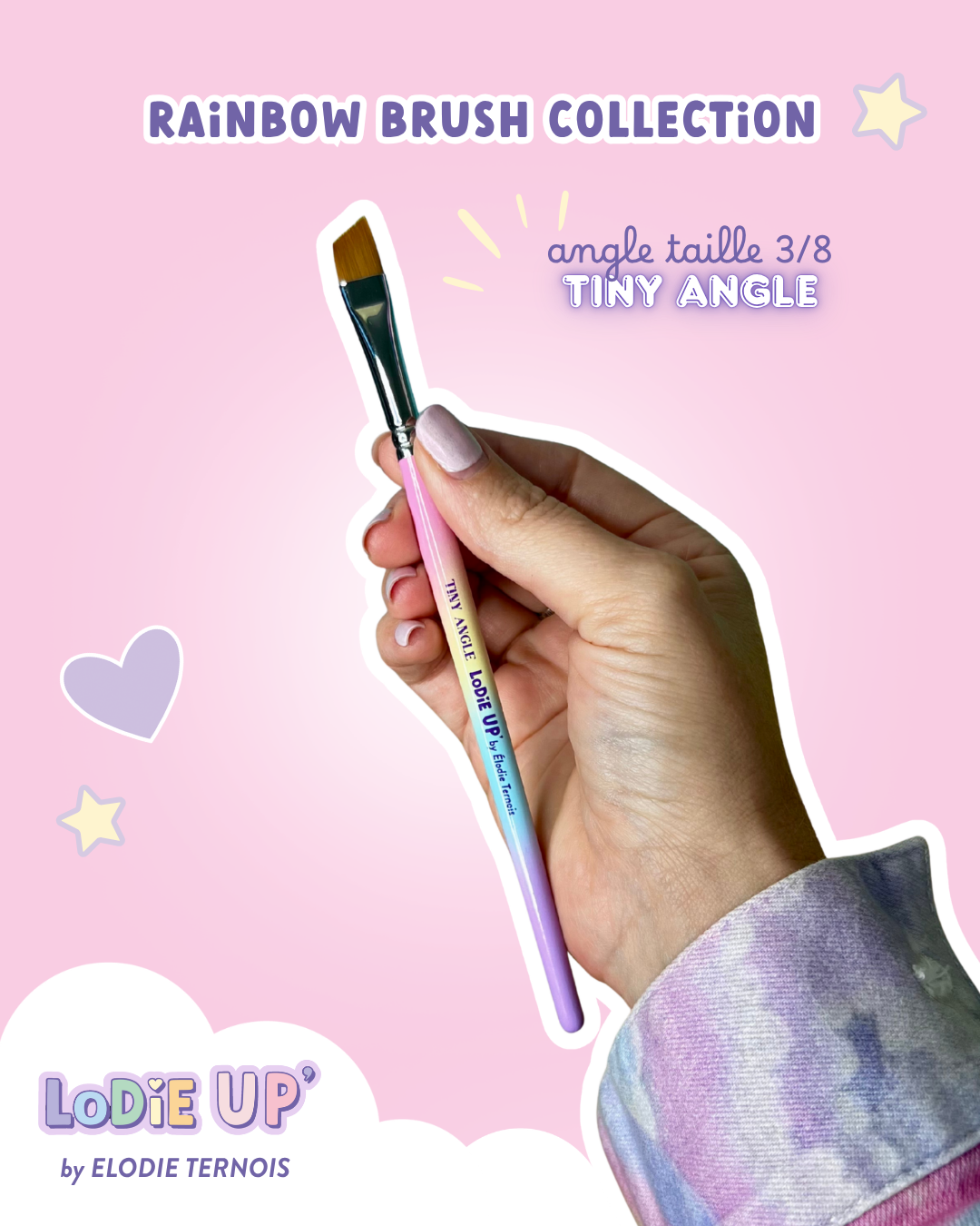 LODIE UP’ – Tiny - petit angle - Pinceau biseauté 3/8