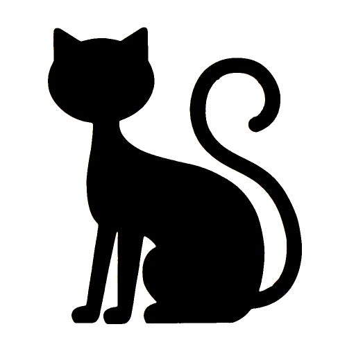 Pochoir tatouage - Chat