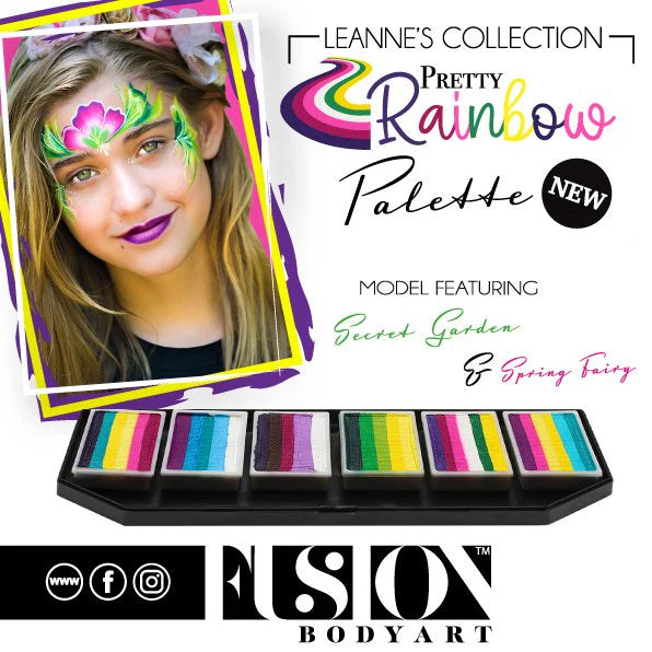 Leanne's Pretty Rainbow Palette | Palette joli Arc en Ciel | 6x10g