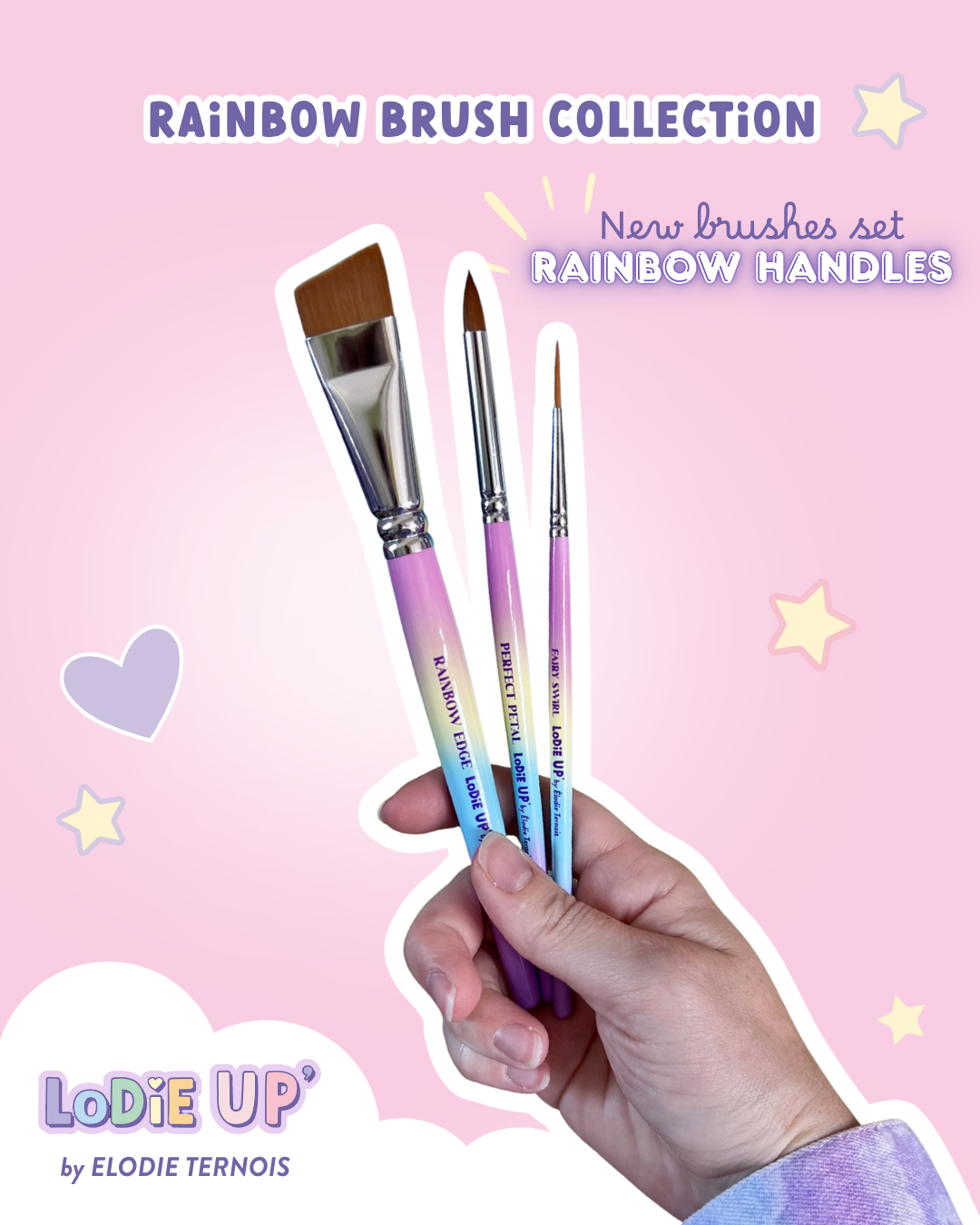 LODIE UP’ NEW BRUSHES SET – SET DE 3 PINCEAUX